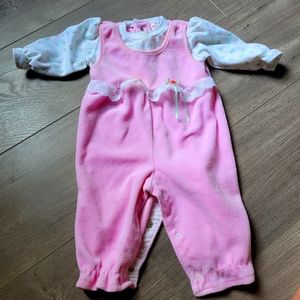 Vintage baby girl onsie